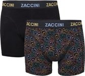 Zaccini - 2-Pack Boxershorts - Smiley - Zwart