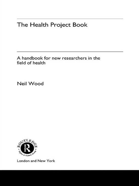 The Health Project Book - cover