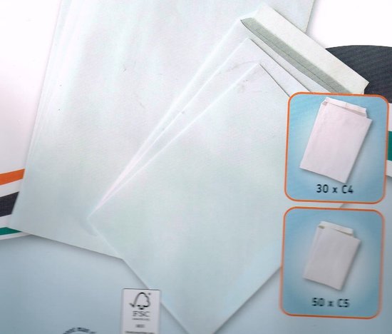 Tyvek 00011782 verzendtas C4 (229 x 324 mm), wit, zelfklevend C5 (162x229 mm) 100 Stuk