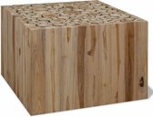 Decoways - Salontafel 50x50x35 cm echt teakhout