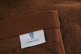 Kepri Handdoek - Dark Brown - 2 stuks - Duurzaam - 700 gr/m2 - 50 x 100 cm