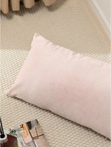 kussenhoes | Sierkussen| Velvet | 30 x 50 CM | Baby roze