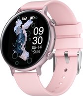 GAVURY PINK FIT PRO Smartwatch - Bluetooth bellen - Activity en fitness Tracker - Roze Smart watch dames en heren - Touchscreen - Stappenteller - Social media berichten - Bloeddruk