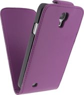 Xccess Leather Flip Case Sams S4  Purple