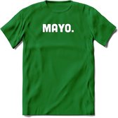 Mayo - Snack T-Shirt | Grappig Verjaardag Kleding Cadeau | Eten En Snoep Shirt | Dames - Heren - Unisex Tshirt | - Donker Groen - XXL