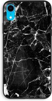 Case Company® - iPhone XR hoesje - Zwart Marmer 2 - 100% Biologisch Afbreekbaar - Duurzaam - Biodegradable Soft Case - Milieuvriendelijke Print op Achterkant - Zwarte Zijkanten - Bescherming 