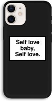 CaseCompany® - iPhone 12 hoesje - Self love - 100% Biologisch Afbreekbaar - Duurzaam - Biodegradable Soft Case - Milieuvriendelijke Print op Achterkant - Zwarte Zijkanten - Bescherming Over d