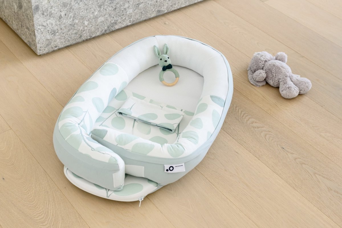 Doomoo Cocoon - Nid de bébé - Coton organique - Ajustable - avec ceinture -  72 x 46 cm