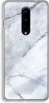 CaseCompany® - OnePlus 8 hoesje - Witte marmer - Soft Case / Cover - Bescherming aan alle Kanten - Zijkanten Transparant - Bescherming Over de Schermrand - Back Cover