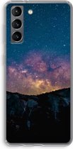 Case Company® - Galaxy S21 hoesje - Travel to space - Soft Case / Cover - Bescherming aan alle Kanten - Zijkanten Transparant - Bescherming Over de Schermrand - Back Cover