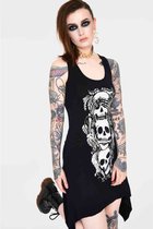 Jawbreaker Korte jurk -XL- No evil with back ties Zwart