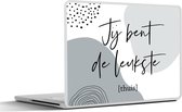 Laptop sticker - 11.6 inch - Spreuken - Quotes - Jij bent de leukste thuis - Koppel - 30x21cm - Laptopstickers - Laptop skin - Cover