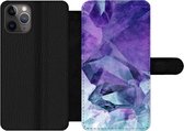 Bookcase Geschikt voor iPhone 11 Pro Max telefoonhoesje - Mineralen - Natuursteen - Kristallen - Met vakjes - Wallet case met magneetsluiting
