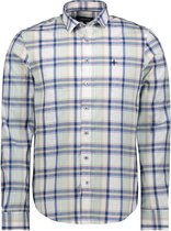 Haze & Finn Overhemd Check Shirt Mc17 0101 24 Taos Taupe Check Mannen Maat - L