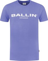 Ballin Amsterdam -  Heren Slim Fit  Original T-shirt  - Paars - Maat XS