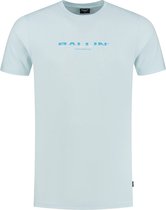 Ballin Amsterdam -  Heren Slim Fit   T-shirt  - Blauw - Maat XL