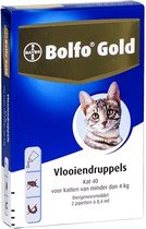 Bolfo Gold 40 Anti vlooienmiddel - Kat - 0 Tot 4 kg - 2 pipetten
