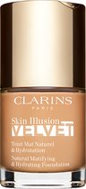 Clarins Foundation Skin Illusion Velvet Natural Matifying & Hydrating Foundation 108.5W Cashew