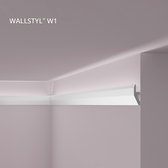 Wandlijst NMC W1 WALLSTYL Noel Marquet Lijstwerk Plafondlijst Indirecte verlichting modern design wit 2 m