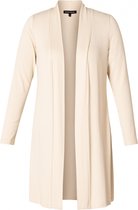 BASE LEVEL CURVY Ayla Long Vest - Light Beige - maat 1(48)