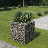 vidaXL Gabion plantenbak 90x90x100 cm gegalvaniseerd staal