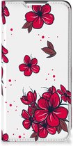 Smartphone Hoesje Geschikt voor Samsung Galaxy S22 Plus Mobiel Cover Blossom Red