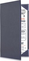 Goodline® - Menumap voor 2 menukaarten (DIN Lang) - type: 2x-DIN-Lang - Zwart