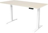 Sedero Elektrisch verstelbaar bureau - 140x80 cm - Dual motor - Wit met Licht eiken