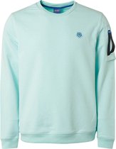 Qubz Trui Sweater R Neck Zip On Sleeve Q05100201 Mint 058 Mannen Maat - M