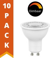 Proventa® Dimbare GU10 Spots - Warm wit licht - Voordeelverpakking - 10 LED GU10 lampen