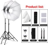 Studio Continu Lamp-150W Selfie Light Professional Photo Lighting Box-dimbaar-stand-1pc 2amp