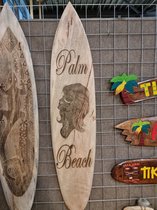 Palm Beach Girl - Surfplank Surfboard - Decoratie - 150cm