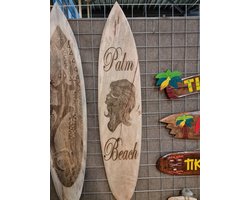 Palm Beach Girl - Surfplank Surfboard - Decoratie - 150cm