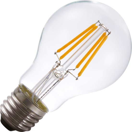 Foto: Lighto led filament grote fitting e27 standaardlamp helder 60mm 4w