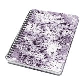 Sigel - spiraal notitieboek - A5 - Jolie - hardcover - 120 pagina's - dots - 100 grams papier - Violet Marble - SI-JN606