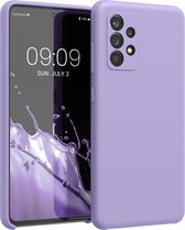 kwmobile telefoonhoesje voor Samsung Galaxy A52 / A52 5G / A52s 5G - Hoesje met siliconen coating - Smartphone case in violet lila