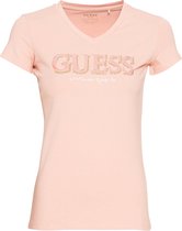 Guess Vn Trine Tee Dames T-shirt - Oranje - Maat L