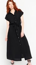 LOLALIZA Maxi-jurk - Zwart - Maat 38