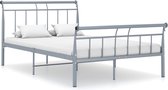 Bedframe metaal grijs 120x200 cm