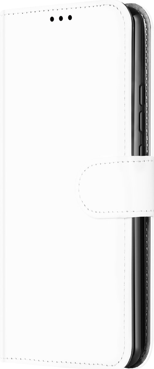 Samsung Galaxy S22 Book Cover Hoesje Wit met Pasjeshouder