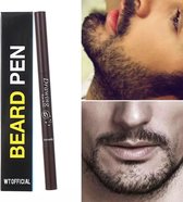 WT Official Baardpen Donker Bruin - Baardgroei - Haargroei - Baardkit - Baard Pen - Haarserum