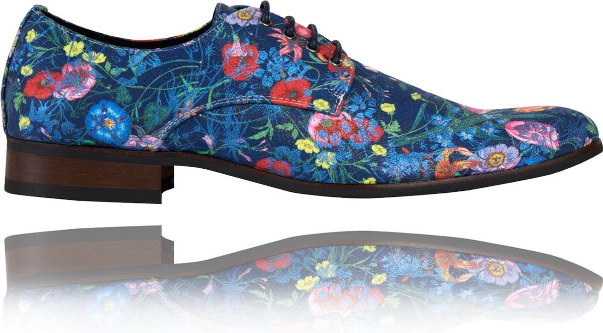 Blue Gloriosa - Maat 48 - Lureaux - Kleurrijke Schoenen Voor Heren -  Veterschoenen Met | bol.com