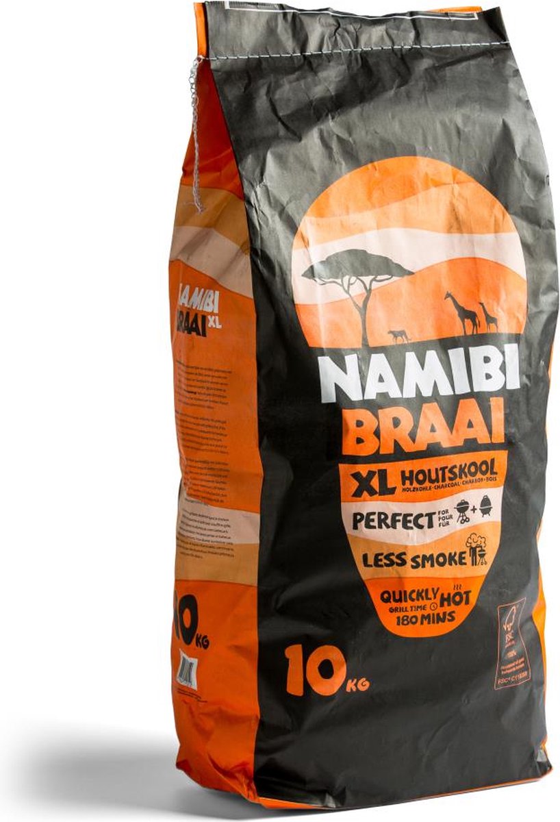 Masterfire Namibi Braai Houtskool XL | 10kg.