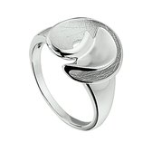 The Jewelry Collection Ring Gescratcht - Zilver