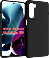 Hoesje Motorola Moto G200 5G - Hoesje Motorola Edge S30 - Zwart Siliconen Case