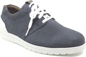 Gijs 2084 blauwe heren sneaker met veter en een uitneembaar voetbed