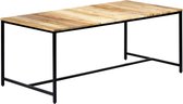 vidaXL Eettafel 180x90x75 cm massief ruw mangohout