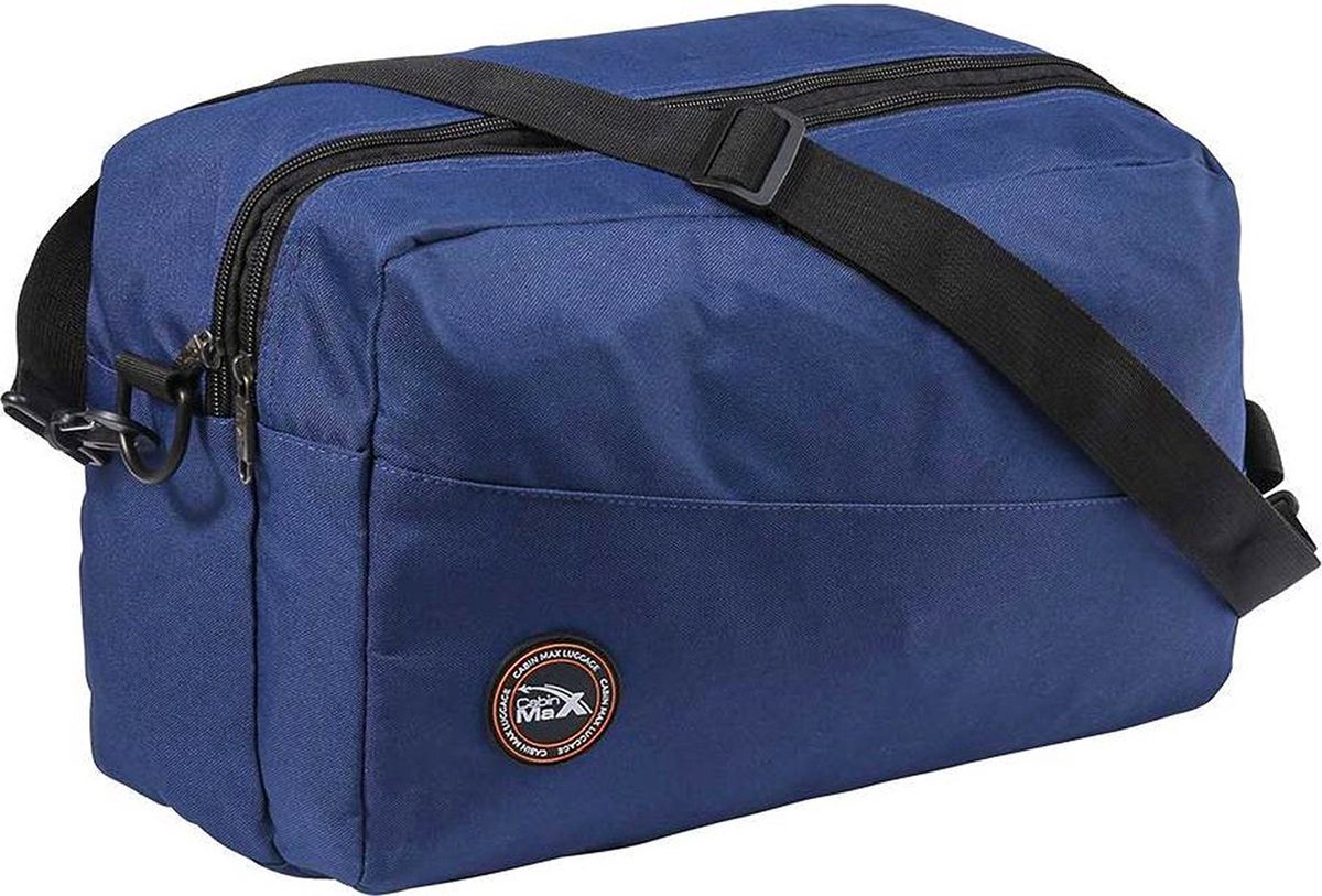 CabinMax Rio Reistas - Handbagage 20L – Weekendtas – Compact Schoudertas - 40x25x20 cm – Lichtgewicht – Blauw