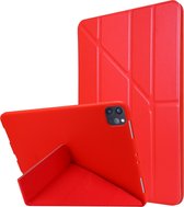 Apple iPad Pro 11 (2018) Hoes - Mobigear - Origami Serie - Kunstlederen Bookcase - Rood - Hoes Geschikt Voor Apple iPad Pro 11 (2018)