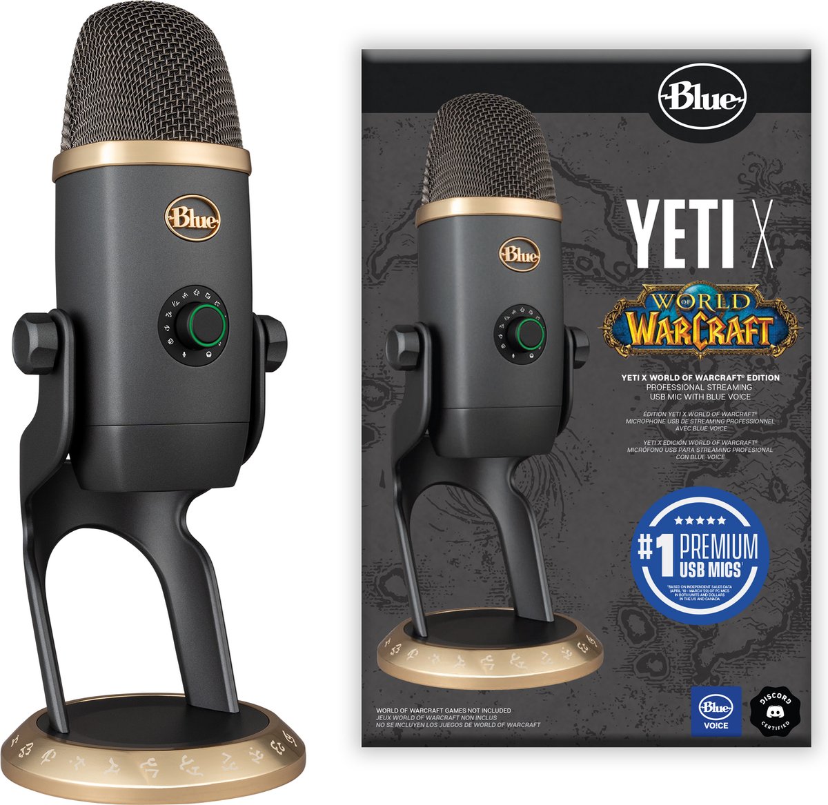 Logitech Blue Yeti Game Streaming Kit, Micro gaming USB Yeti avec filtre  anti-pop personnalise pour PC & Mac - Microphone - Périphériques